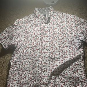 Denim flower dress shirt